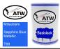 Preview: Mitsubishi, Sapphire Blue Metallic, T69: 500ml Lackdose, von ATW Autoteile West.